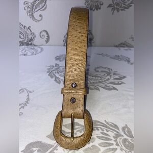 Vintage Ostrich Skin Belt Custom
Made Wheeler Boot Co. Size Sm